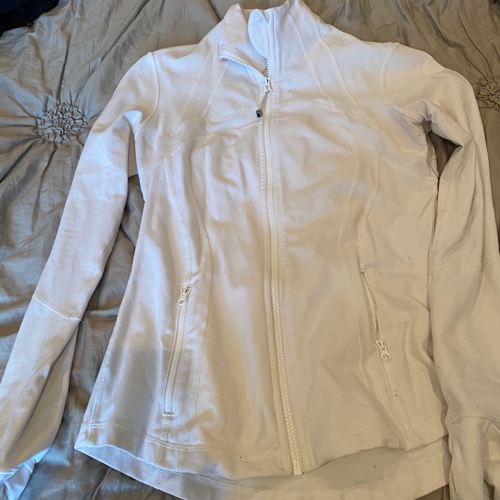 White Lulu lemon jacket